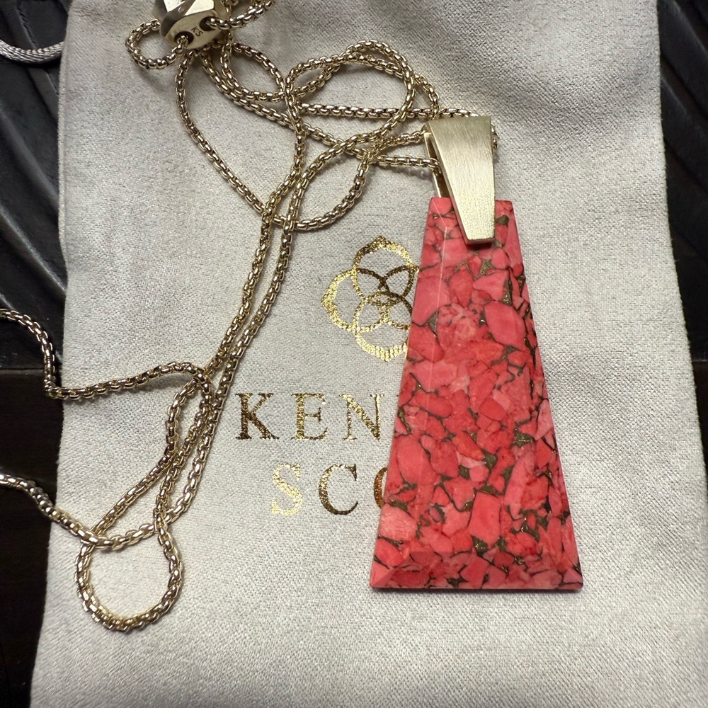 Kendra Scott Pink Pendant Necklace